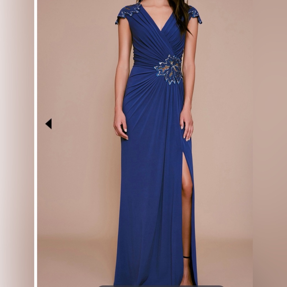 Tadashi Shoji Royal Blue Maxi Dress